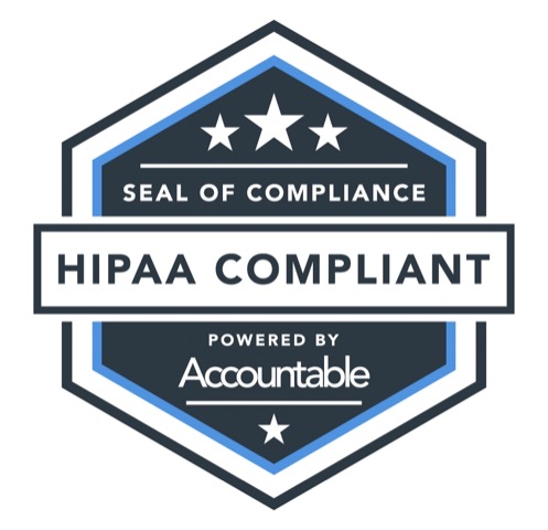 HIPAA Compliant Seal of compliance by Accountable